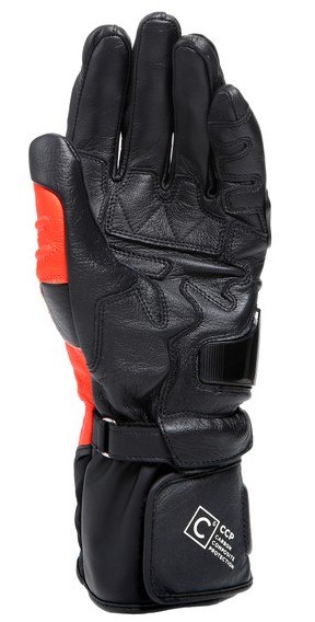 Dainese Skinnhandske Carbon 4 Svart/Vit/Fluoröd (Lång) bild 3