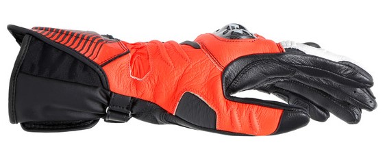 Dainese Skinnhandske Carbon 4 Svart/Vit/Fluoröd (Lång) bild 5