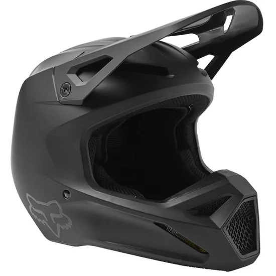 Fox Crosshjälm V1 Mattsvart (Junior)