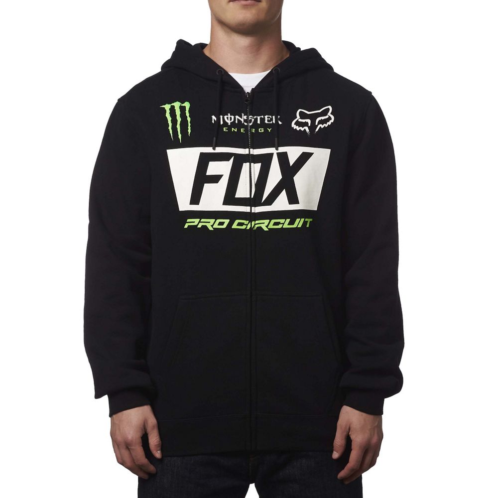 Fox Hoodie Monster Svart