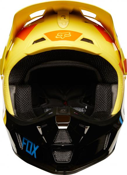 Fox Crosshjälm V2 Preme Svart/Gul bild 2