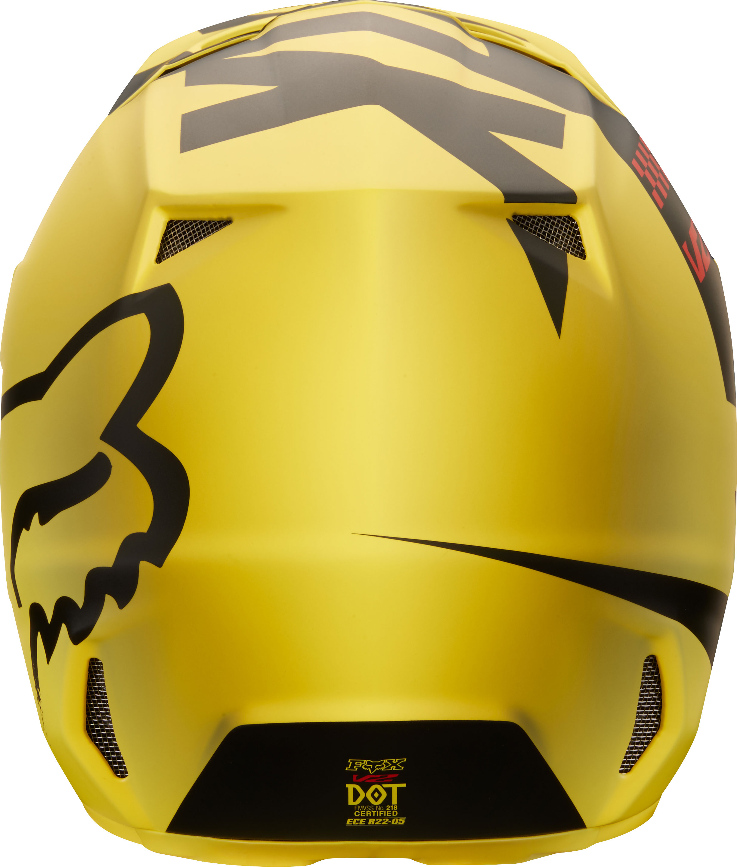Fox Crosshjälm V2 Mastar Gul bild 2