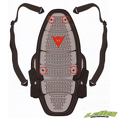 Dainese Axelremmar Wave Ryggskydd