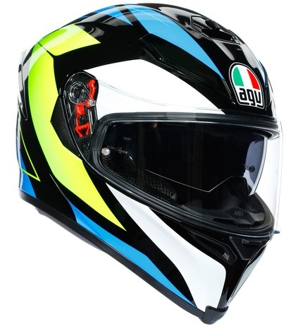 Agv Hjälm K5-S Core Svart/Cyan/Fluogul