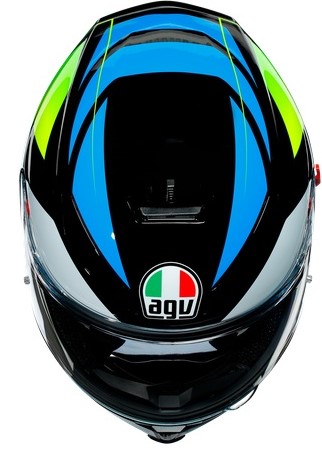 Agv Hjälm K5-S Core Svart/Cyan/Fluogul bild 6