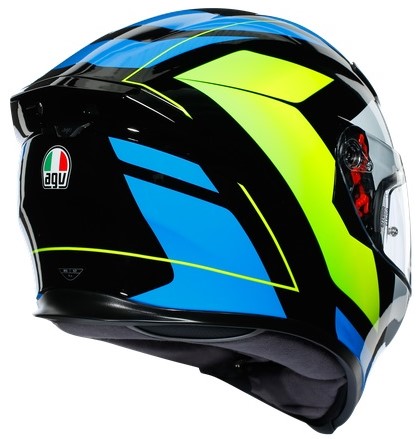 Agv Hjälm K5-S Core Svart/Cyan/Fluogul bild 3