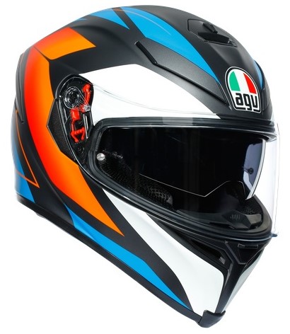 Agv Hjälm K5-S Core Mattsvart/Blå/Orange