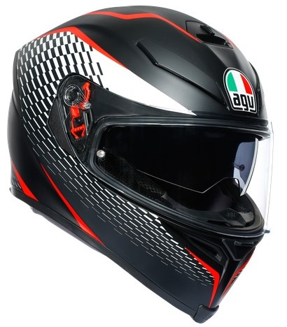 Agv Hjälm K5-S Thunder Mattsvart/Vit/Röd