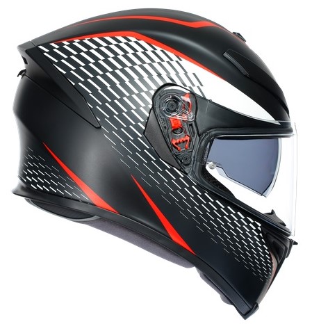 Agv Hjälm K5-S Thunder Mattsvart/Vit/Röd bild 4