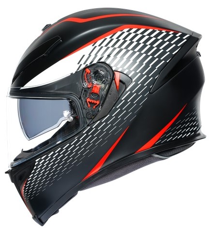 Agv Hjälm K5-S Thunder Mattsvart/Vit/Röd bild 2