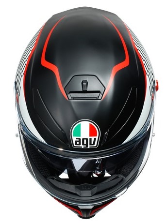 Agv Hjälm K5-S Thunder Mattsvart/Vit/Röd bild 6