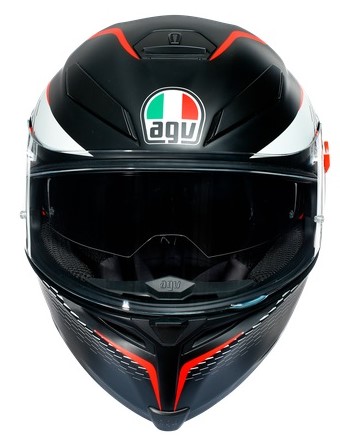 Agv Hjälm K5-S Thunder Mattsvart/Vit/Röd bild 7