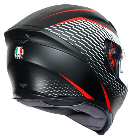Agv Hjälm K5-S Thunder Mattsvart/Vit/Röd bild 3