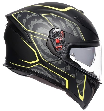 Agv Hjälm K5-S Tornado Mattsvart/Fluogul bild 2