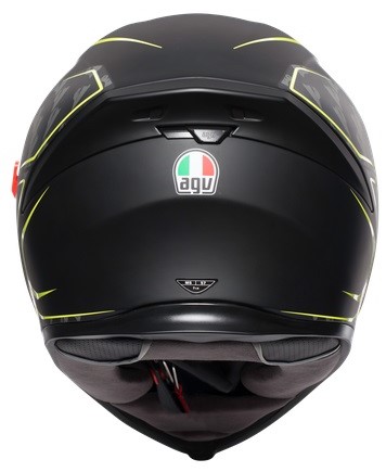 Agv Hjälm K5-S Tornado Mattsvart/Fluogul bild 4
