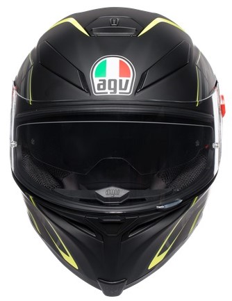 Agv Hjälm K5-S Tornado Mattsvart/Fluogul bild 5