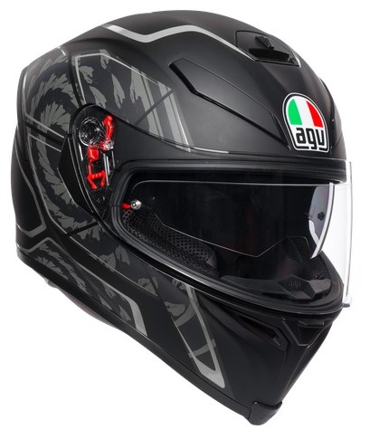 Agv Hjälm K5-S Tornado Mattsvart/Silver