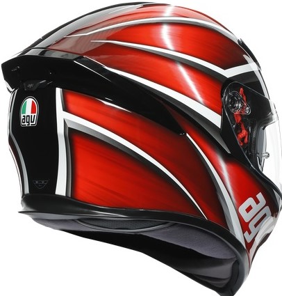 AGV Hjälm K5-S Tempest Svart/Röd bild 5