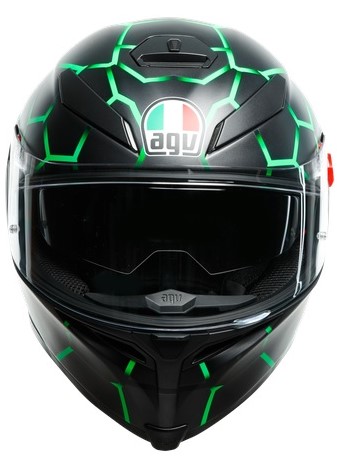 AGV Hjälm K5-S Vulcanum Svart/Grön bild 4
