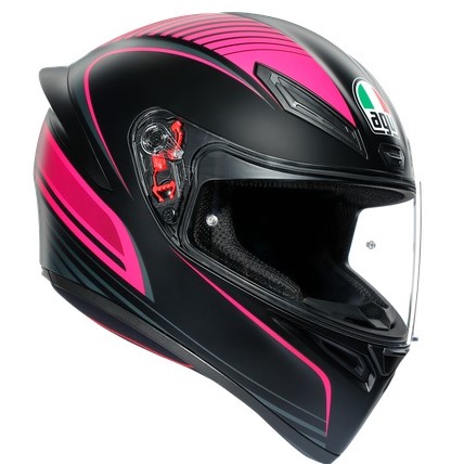 AGV Hjälm K1 Warmup Svart/Rosa
