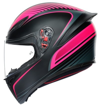 AGV Hjälm K1 Warmup Svart/Rosa bild 2