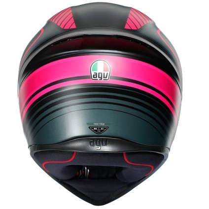 AGV Hjälm K1 Warmup Svart/Rosa bild 3