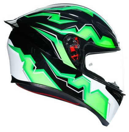 AGV Hjälm K1 Kripton Svart/Grön bild 2
