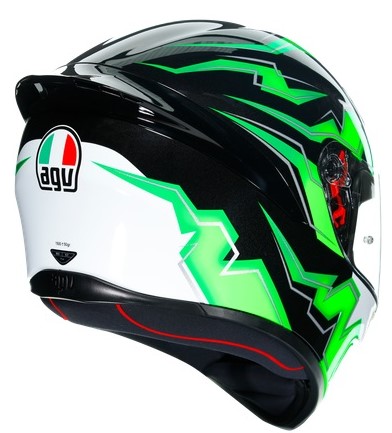 AGV Hjälm K1 Kripton Svart/Grön bild 3