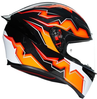 AGV Hjälm K1 Kripton Svart/Orange bild 3