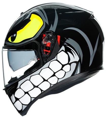 AGV Hjälm K3-SV Angry Svart bild 2