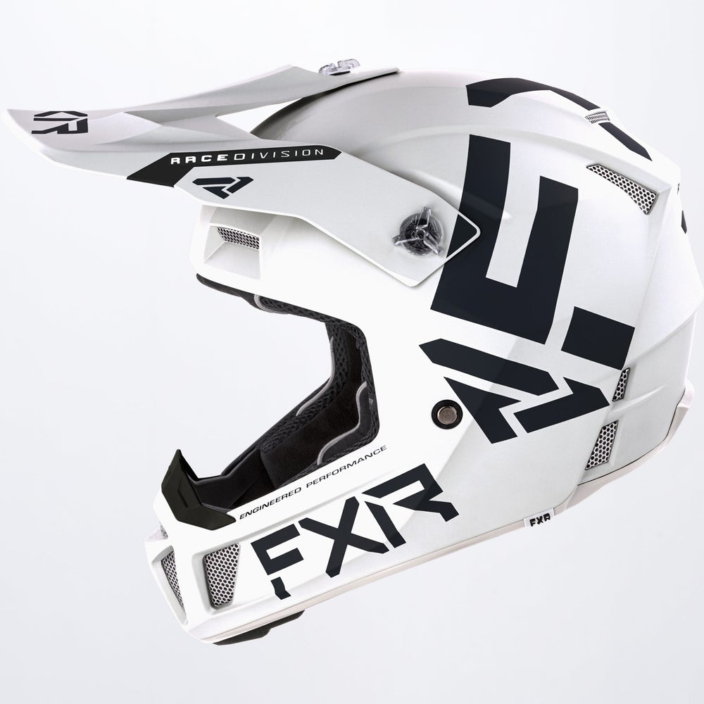 FXR Crosshjälm Clutch CX Mattvit bild 3