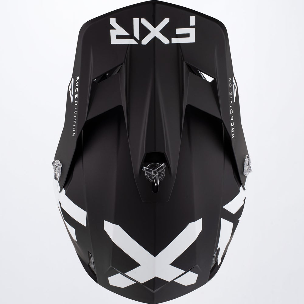FXR Crosshjälm Clutch CX Mattsvart/Vit bild 4