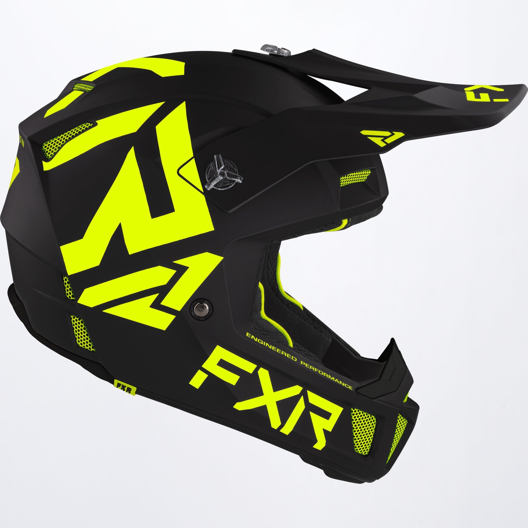 FXR Crosshjälm Clutch CX Mattsvart/Gul bild 2
