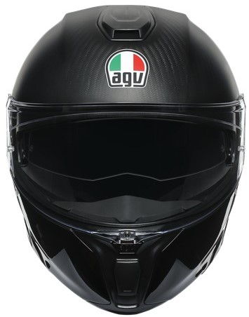 AGV Hjälm Öppningsbar Sportmodular Layer Carbon/Röd/Vit bild 5