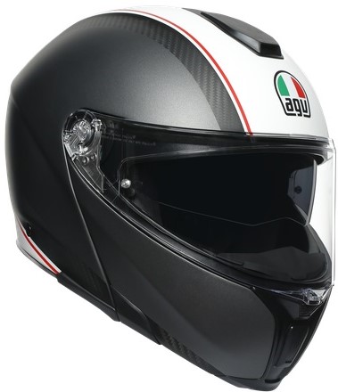 AGV Hjälm Öppningsbar Sportmodular Cover Mattgrå/Vit