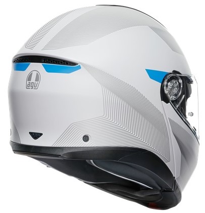AGV Hjälm Öppningsbar Tourmodular Vit/Ljusgrå/Blå bild 3