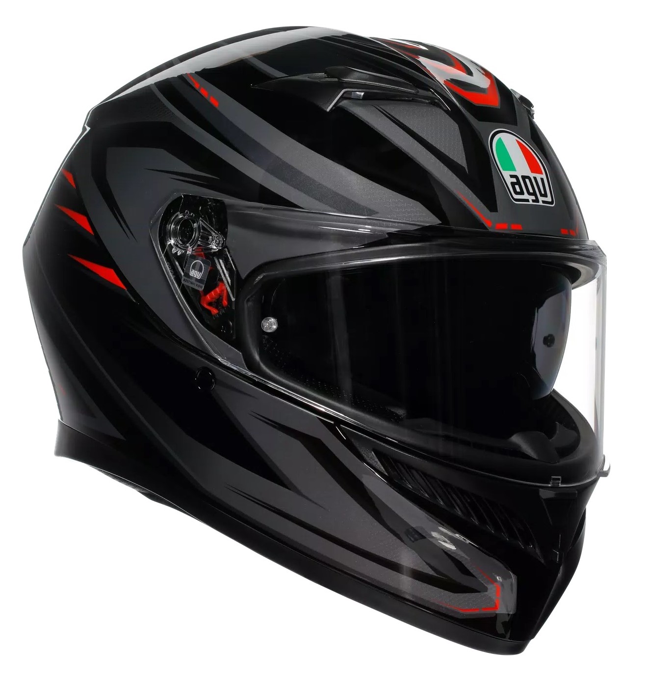AGV Hjälm K3 SYTH Svart/Röd