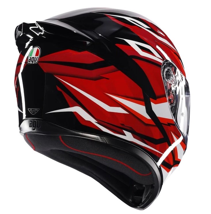 AGV Hjälm K1 S LION Svart/Röd/Vit bild 3