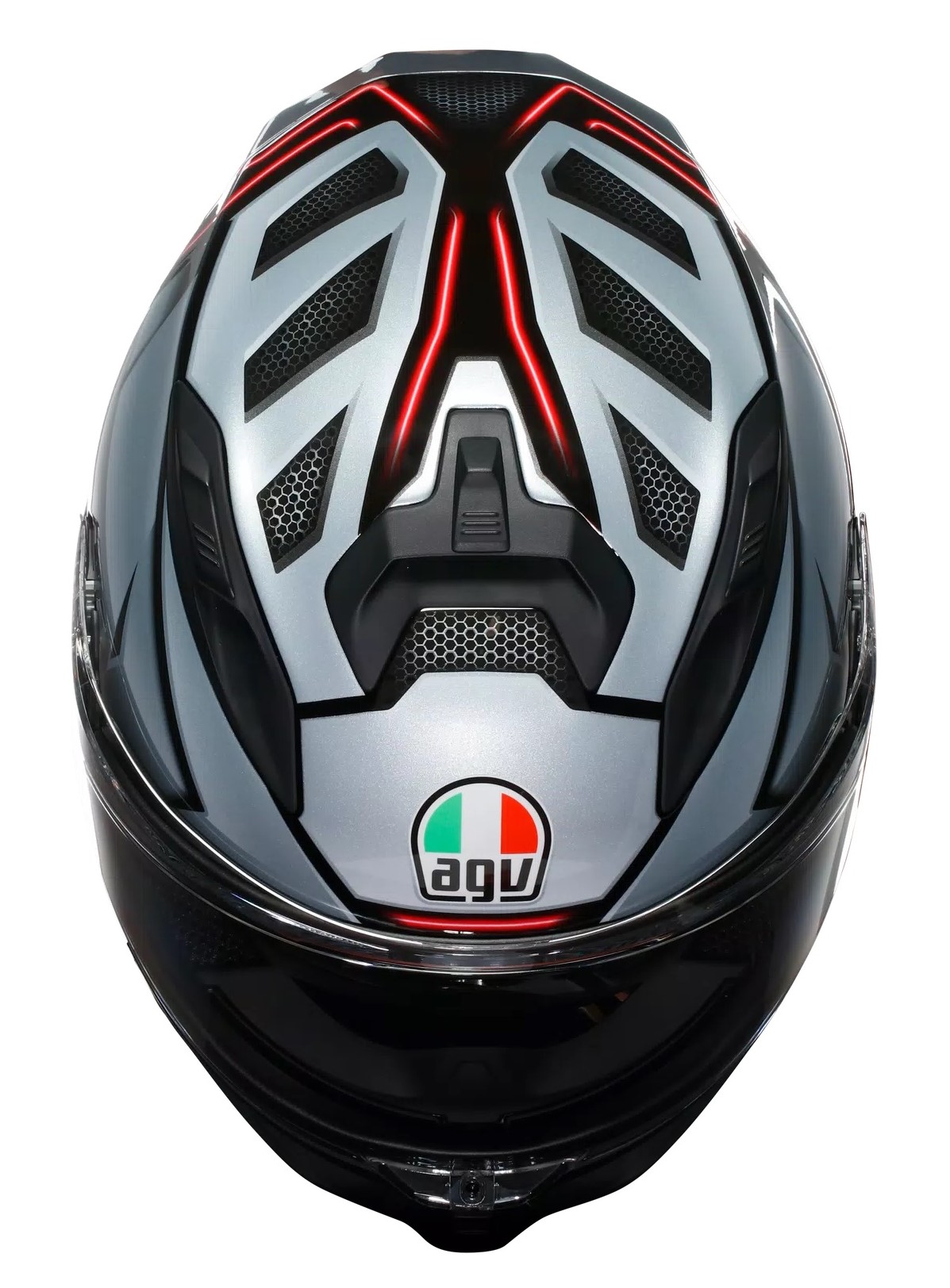 AGV Hjälm K7 Jaeger Svart/Silver bild 4