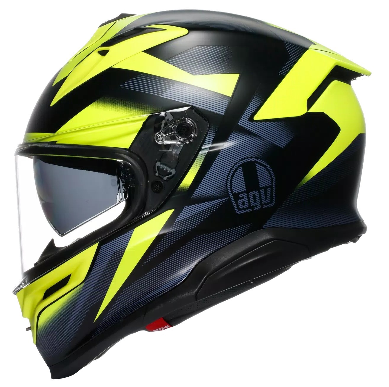 AGV Hjälm K7 Glimpse Mattsvart/Fluogul bild 2