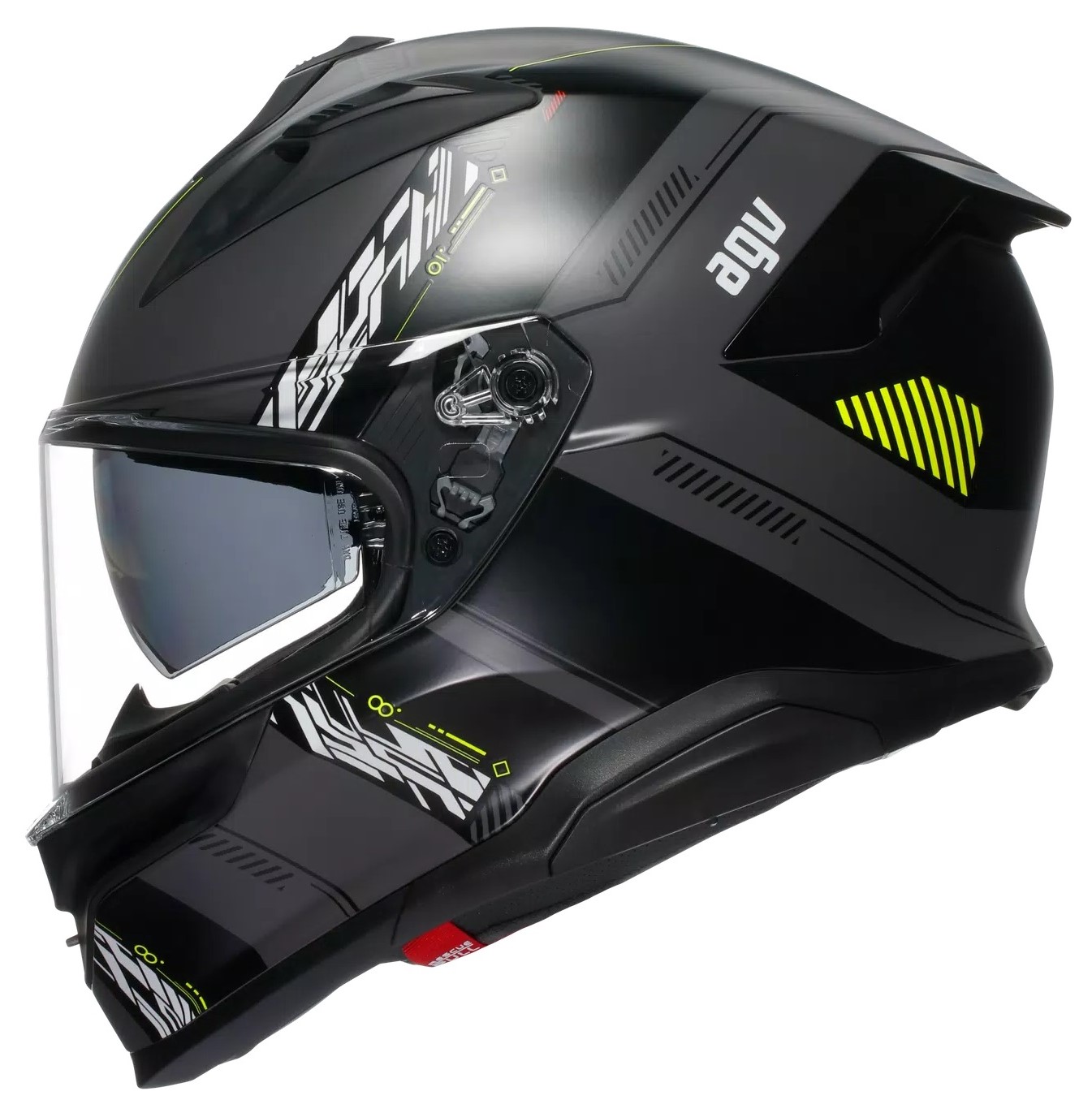 AGV Hjälm K7 Kyber Mattgrå/Fluogul bild 2