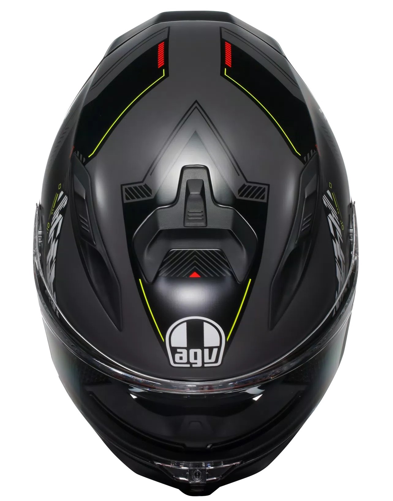 AGV Hjälm K7 Kyber Mattgrå/Fluogul bild 4