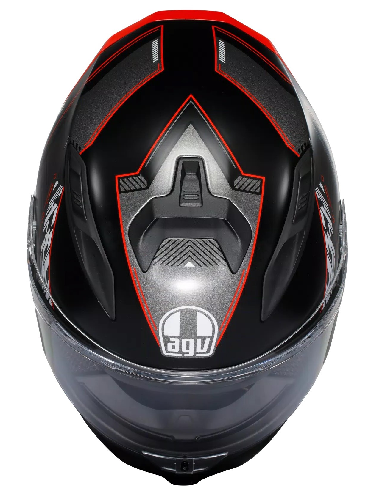AGV Hjälm K7 Kyber Mattsvart/Röd bild 4