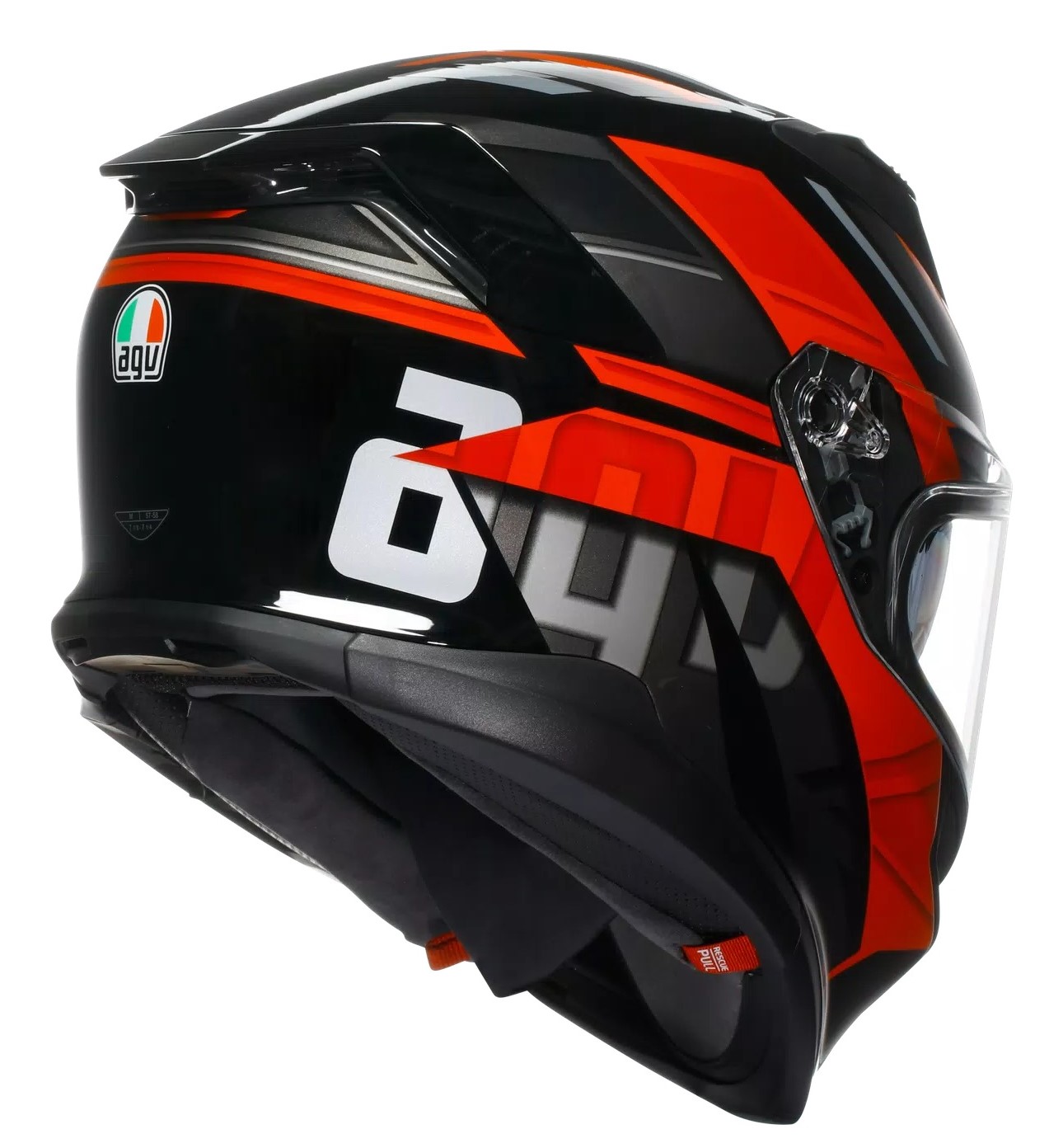 AGV Hjälm K7 Taurax Svart/Röd bild 3