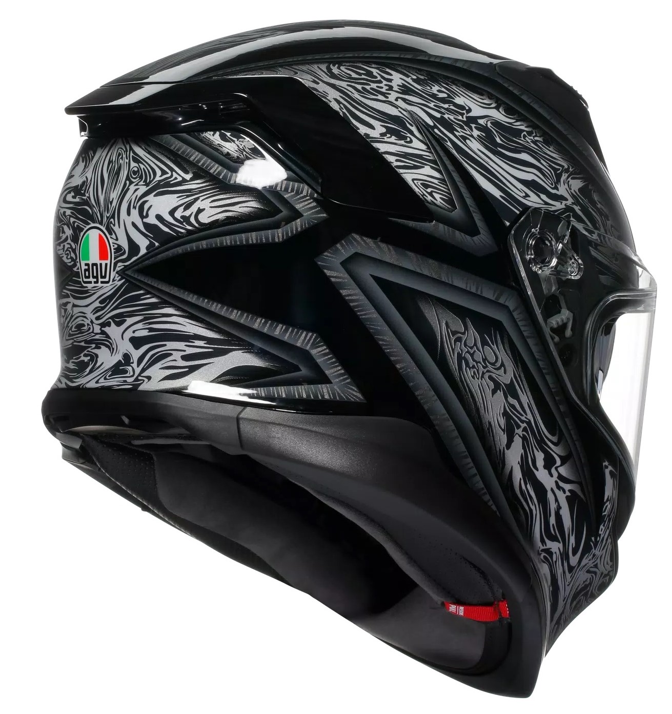 AGV Hjälm K7 Damascus Svart/Silver bild 3