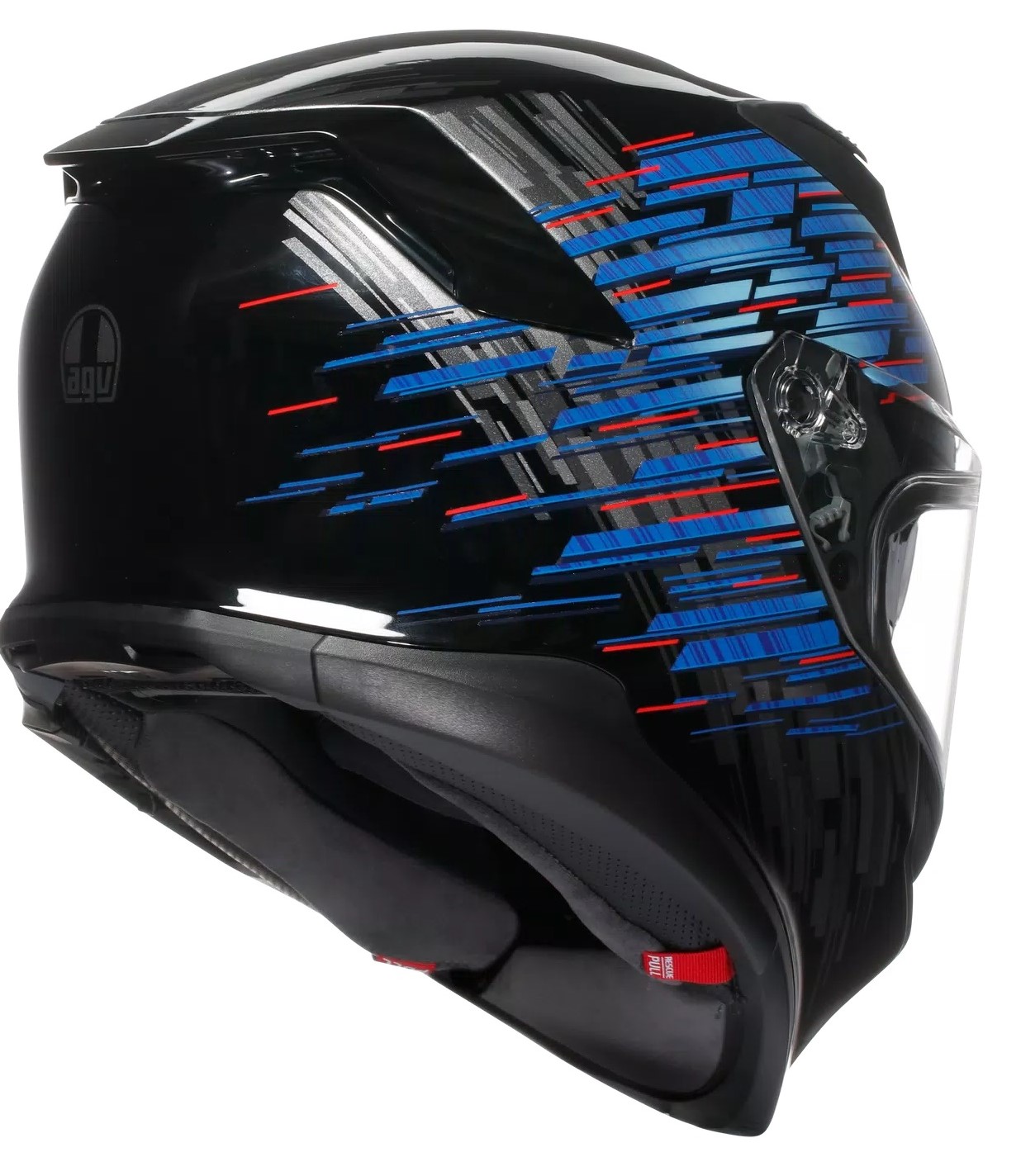AGV Hjälm K7 Genisys Mattsvart/Blå/Grå bild 3