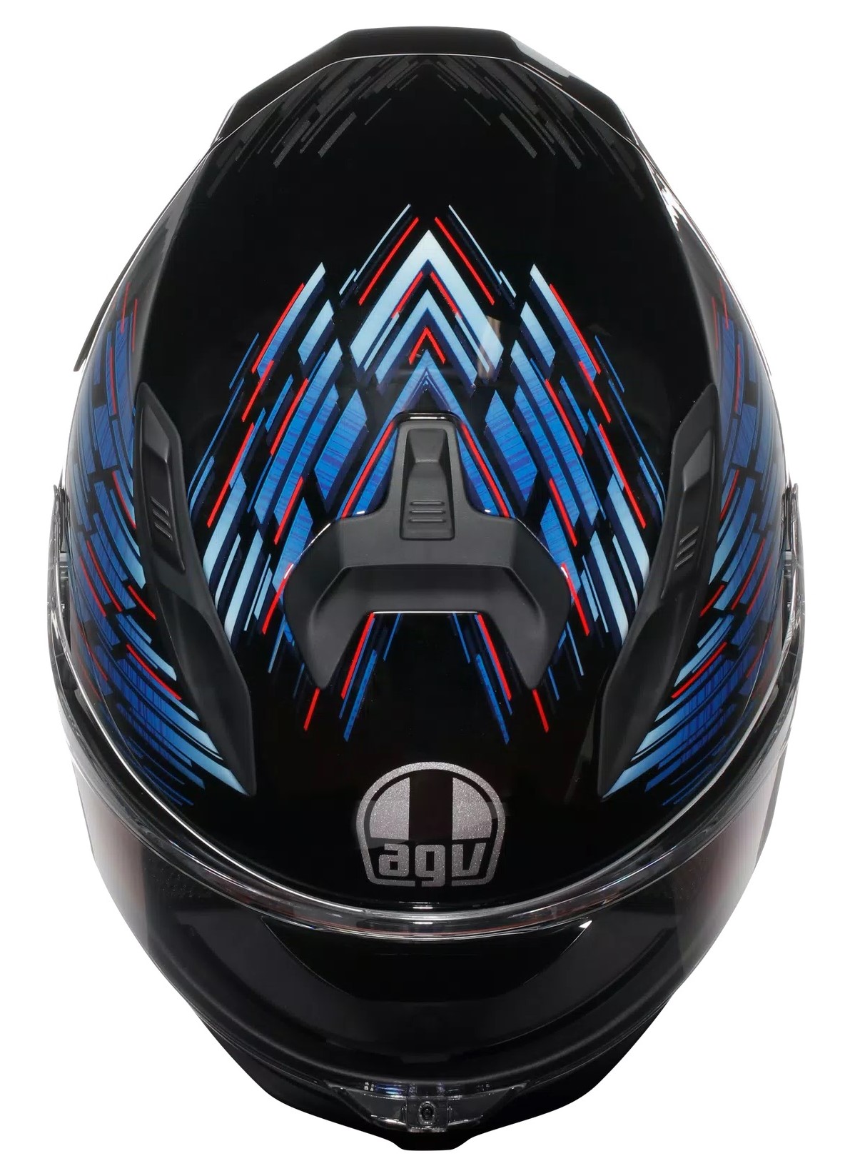AGV Hjälm K7 Genisys Mattsvart/Blå/Grå bild 4