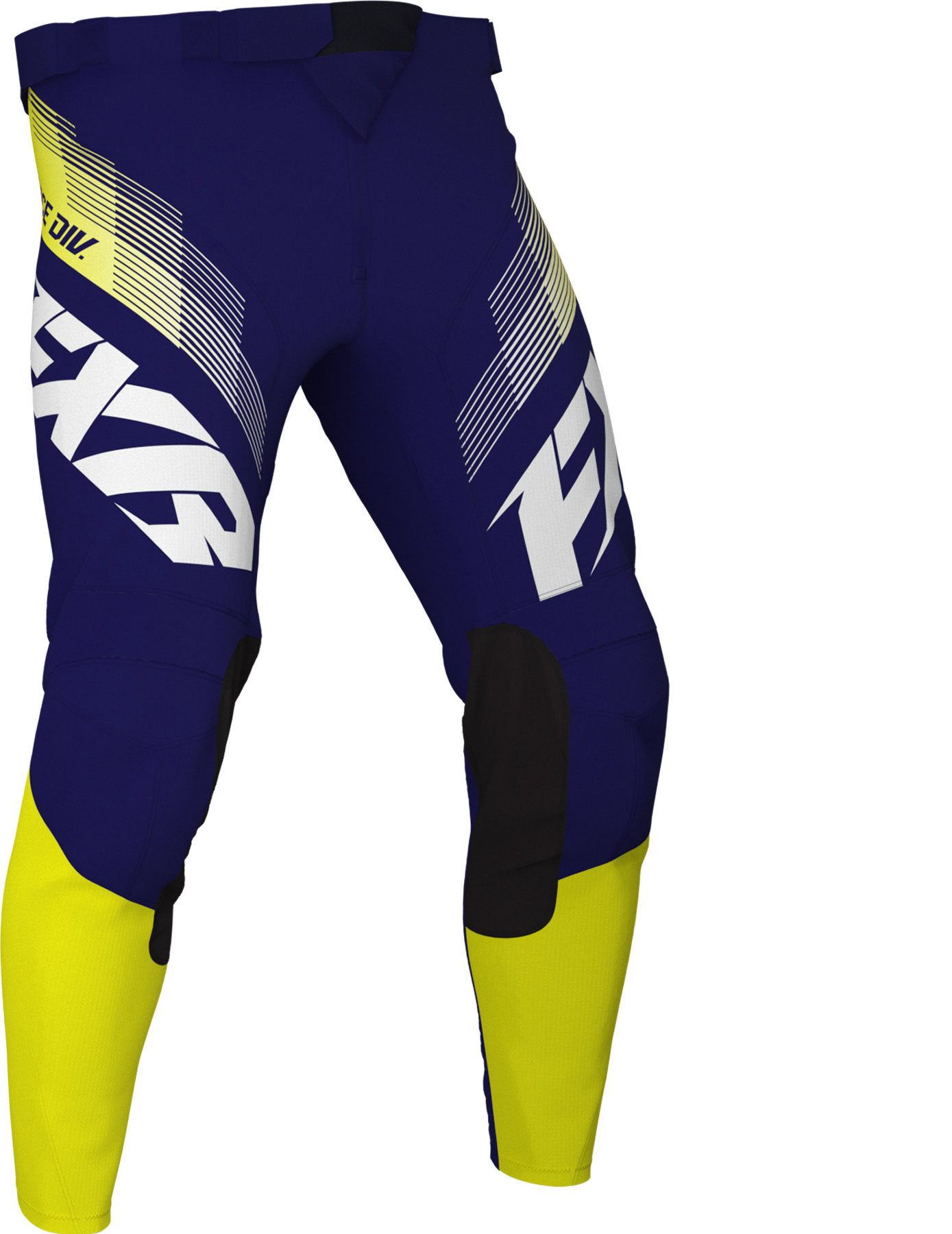 FXR Crossbyxa Clutch Junior Vit/Marinblå/Gul