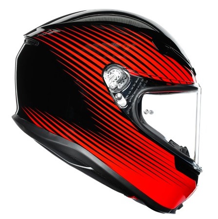 Agv Hjälm K6 Rush Röd/Svart bild 4