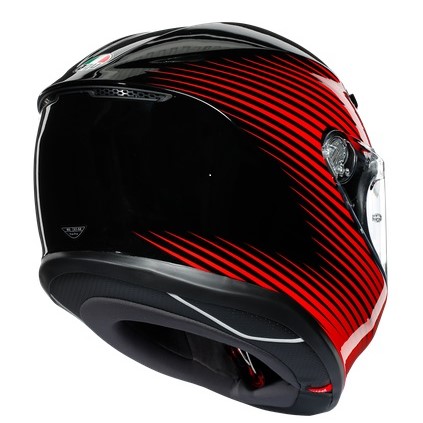 Agv Hjälm K6 Rush Röd/Svart bild 3